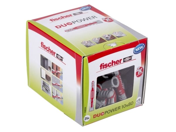 Fischer DUOPOWER 10x80 LD 2-komponenttinen raakatulppa 80 mm 10 mm 538252 25 kpl