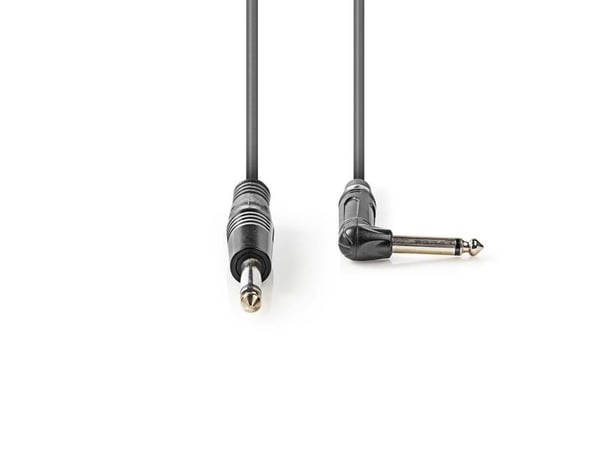 Nedis COTH23005GY50, 6.35mm, Hankjønn, 6.35mm, Hankjønn, 5 m, Grå