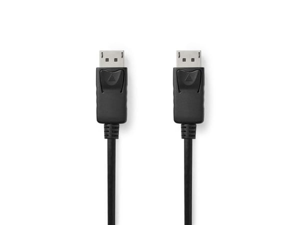 Nedis - DisplayPort-kabel - DisplayPort (hane) rak till DisplayPort (hane) rak - DisplayPort 1.4 - 3 m - formpressad, rund, stöd för 8K - svart