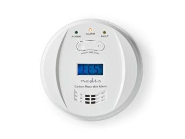Nedis DTCTCO40WT, Karbonmonoksid (CO), Hjem, Trådløs, 85 dB, Akrylnitrilbutadienstyren, Overflatemontert