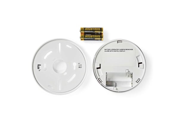 Nedis DTCTCO40WT, Karbonmonoksid (CO), Hjem, Trådløs, 85 dB, Akrylnitrilbutadienstyren, Overflatemontert