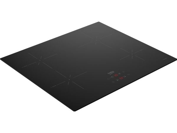 Beko HII64400SMT, Sort, Innebygget, 60 cm, Sonebasert induksjon, Glass, 4 zone(s)