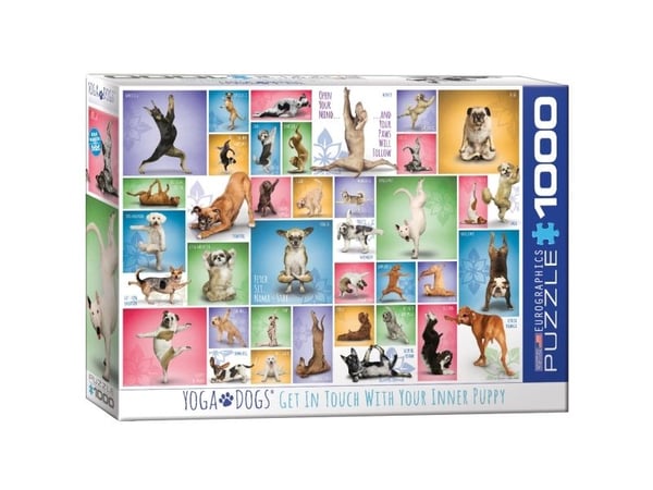 Pussel Yoga Dogs - 1000 bitar, 48*68cm