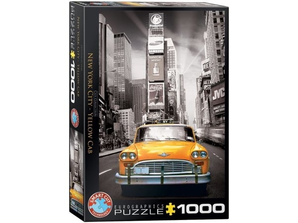 Palapeli Keltainen taksi New York - 1000 palaa, 48*68cm