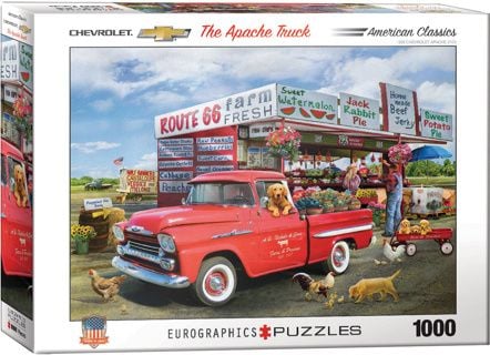 puslespill 1000 brikker 1959 Chevrolet Apache-Giordano 6000-5337