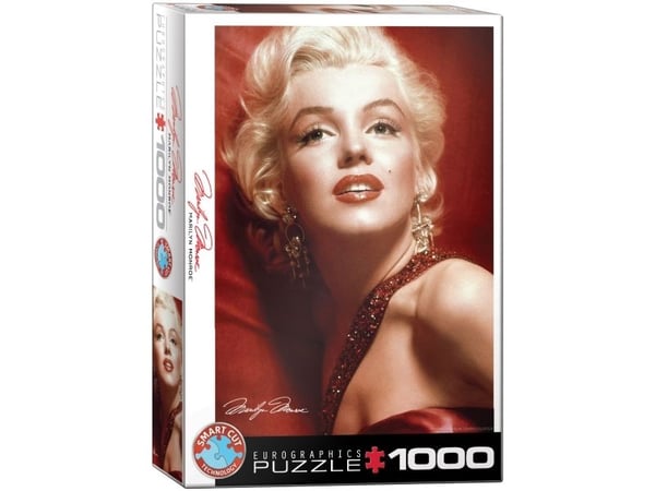 Puslespill 1000 brikker Marilyn Monroe rød portrett 6000-0812