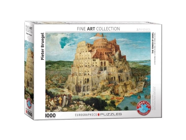Puslespil The Tower of Babel - 1000 brikker, 48*68cm