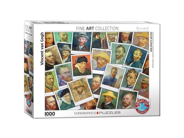 Pussel Van Gogh Selfies - 1000 bitar, 48*68cm