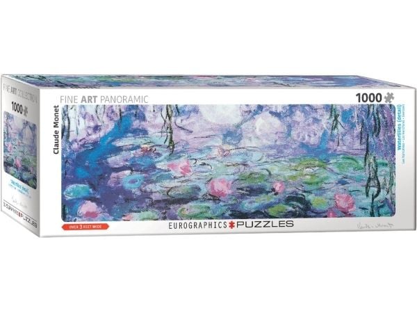Puslespill 1000 Water Lilies, Claude Monet, panorama
