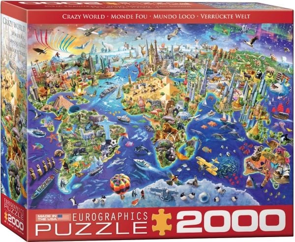 puzzle 2000 crazy world 8220-5343