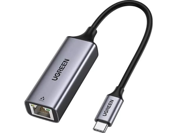 Ugreen USB-adapter UGREEN USB-C til RJ45-adapter aluminium, Gigabit Ethernet (grå)