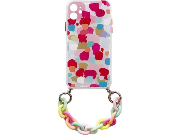 Color Chain-deksel - gel fleksibelt elastisk deksel med kjettinganheng til Samsung Galaxy S21+ 5G (S21 Plus 5G) - flerfarget (2)