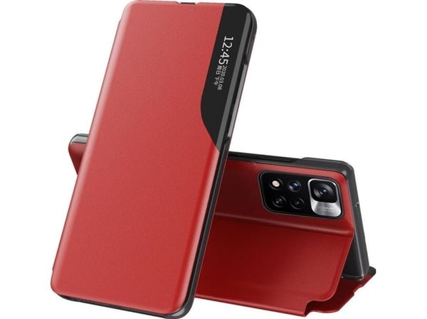 Eco-lær etui elegant med flip-funksjon og stativ til Xiaomi Redmi Note 11 Pro+ 5G (China) / 11 Pro 5G (China) / Mi11i HyperCharge / Poco X4 NFC 5G ...