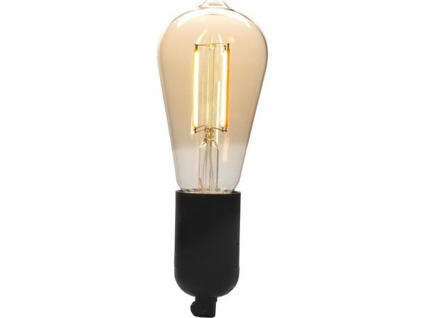 DENVER LBF-403 - LED-filamentlyspære - form: ST64 - E27 - 4.9 W - varmt hvitt lys - 1800-2700 K