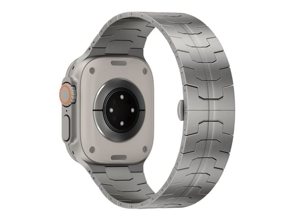 Just Mobile titaniumklokkerem til Apple Watch Ultra (1&2) - Sølv Titanium