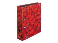 Herlitz maX.file - Hevarmbuefil - bokryggbredde: 80 mm - for A4 (210 x 297 mm) - kirsebærdesign