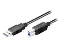M-CAB - USB-kabel - USB-type A (hann) til USB Type B (hann) - USB 3.0 - 3 m - svart
