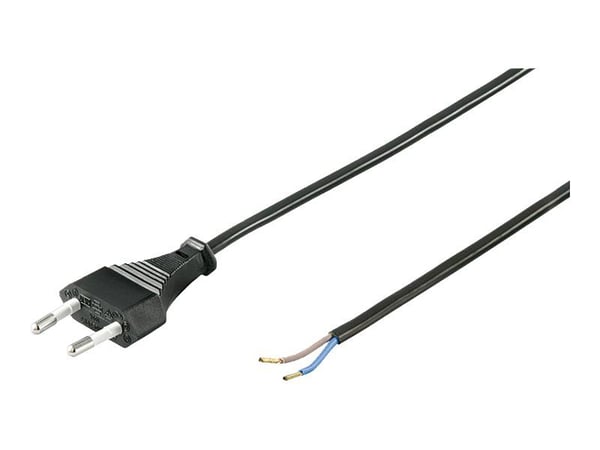Wentronic Goobay Euro-kaapeli kokoonpanoon, 1,5 m, musta, musta - Euro-pistoke (tyyppi C, CEE 7/16) > irtonaiset kaapelin päät (50085) Wentronic Goobay Euro-kaapeli kokoonpanoon, 1,5 m, musta, musta - Euro-pistoke (tyyppi C, CEE 7/16) > irtonaiset kaapelin päät (50085)