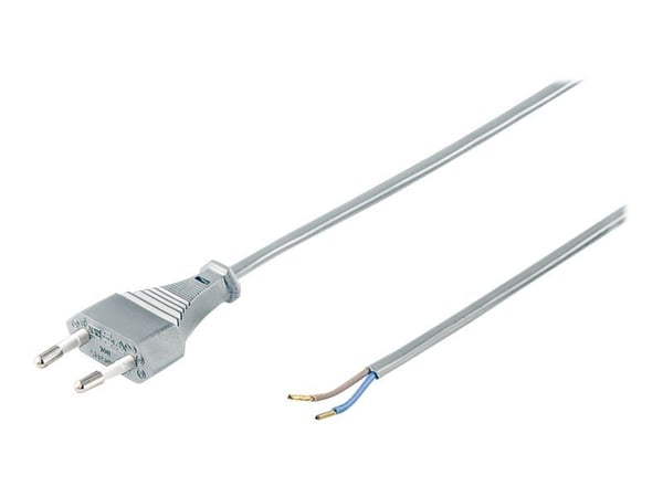 Wentronic Goobay Euro-kaapeli asennukseen, 1,5 m, harmaa, harmaa - Euro-pistoke (tyyppi C, CEE 7/16) > irtonaiset kaapelin päät (51346) Wentronic Goobay Euro-kaapeli asennukseen, 1,5 m, harmaa, harmaa - Euro-pistoke (tyyppi C, CEE 7/16) > irtonaiset kaapelin päät (51346)