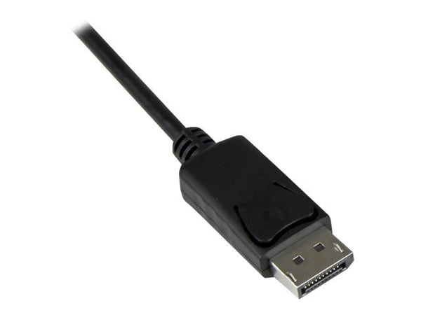 StarTech.com 6 ft / 2m DisplayPort to VGA Adapter Cable with Audio - DisplayPort-sovitin - DisplayPort (han) til DB-15, stereo mini-jackstik, Micro...