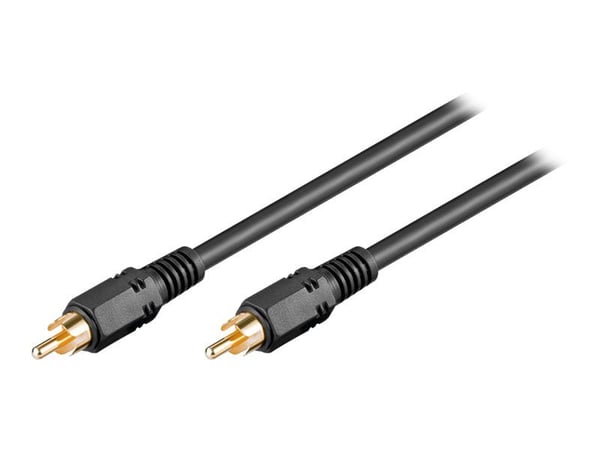 goobay AVK 238-0200 - Video/lydkabel - RCA hann til RCA hann - dobbeltisolert