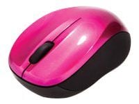 Verbatim Wireless Mouse GO NANO - Mus - optisk - trådløs - RF - USB trådløs mottaker - varm rosa