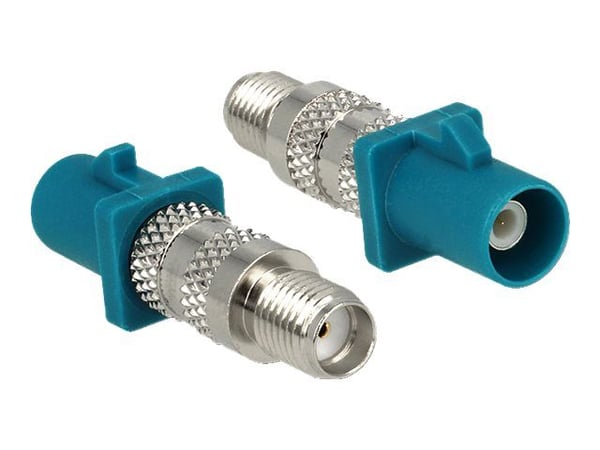 Delock - RF-adapter - SMA hunn til FAKRA Z-kobling plugg - vannblå