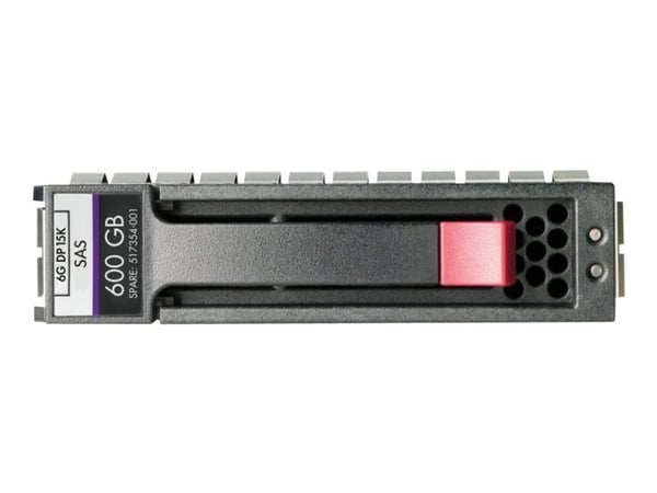 HPE Dual Port Enterprise - Harddisk - 600 GB - hot-swap - 3.5" - SAS 6Gb/s - 15000 rpm [REFURBISHED]