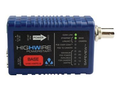 Veracity HIGHWIRE Powerstar Base Unit - Nettverksutvider - 100Mb LAN - 10Base-T, 100Base-TX - opp til 500 m