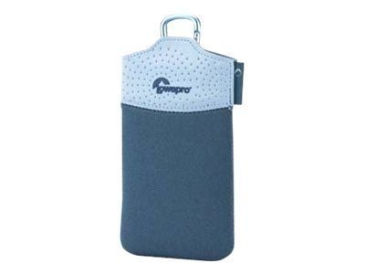 Lowepro Tasca 20 - Etui til mobiltelefon/spiller/kamera - neopren - polarblå, Glacier - for Canon PowerShot A480; Casio High Speed EXILIM EX-FC100;...