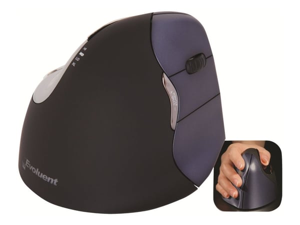 BakkerElkhuizen Evoluent4 Wireless - Mus - høyrehendt - optisk - trådløs