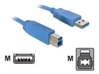 Delock - USB-kabel - USB typ A (hane) till USB Type B (hane) - USB 3.0 - 1 m - för Delock PCI Express Card