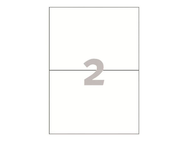 Avery - Hvit - 210 x 148 mm 200 etikett(er) (100 ark x 2) flerbruks merkelapper