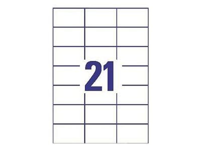 Avery Multi-Purpose Labels 3652 - Papir - permanet adhesiv - hvit - 70 x 42.3 mm 210 rull(er) (10 ark x 21) flerbruks merkelapper