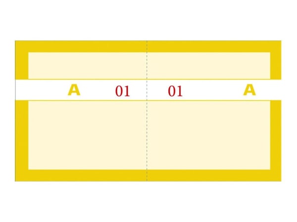 Mayland - Kupongbok - 100 ark - 200 skjemaer - 130 x 70 mm - nummerert