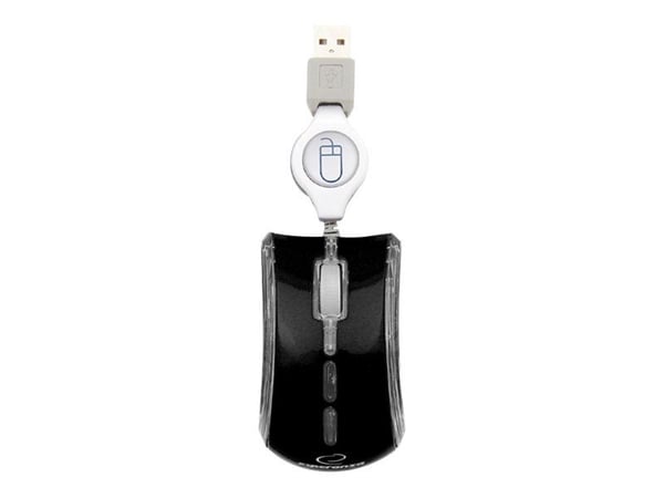 Esperanza EM109K - Mus - optisk - 3 knapper - kabling - USB - sort Esperanza EM109K - Mus - optisk - 3 knapper - kabling - USB - sort
