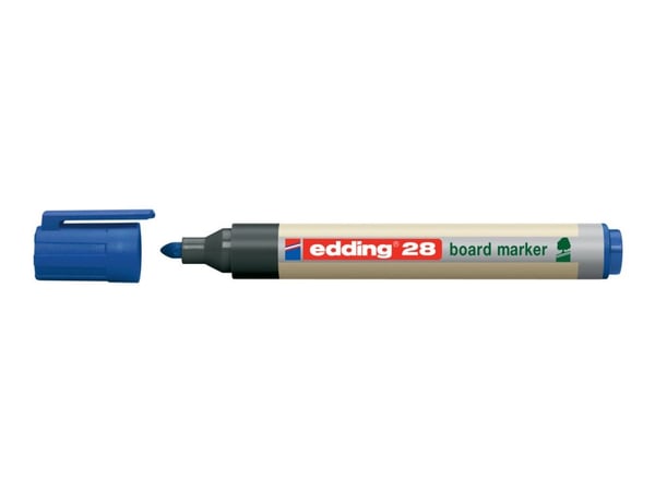 edding EcoLine 28 board - Markør - for brett, whiteboard - svart, rød, blå, grønn - fargeblekk - 1.5-3 mm (en pakke 4)