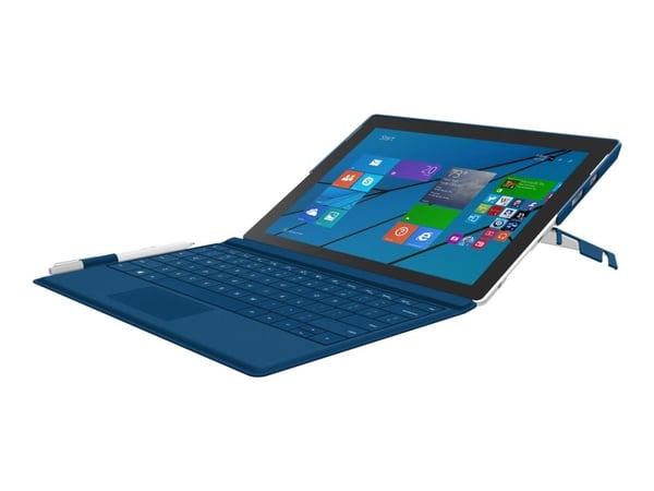 Incipio Feather Advance - Baksidedeksel for nettbrett - Plextonium, veganlær - marineblå - for Microsoft Surface Pro 3