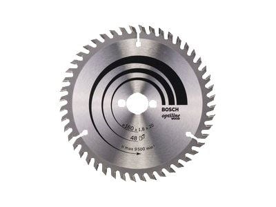 Bosch Optiline Wood - Sirkelformet sagblad - for tre - 160 mm - 48 tenner