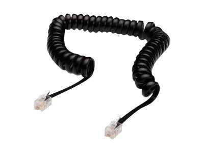 ASSMANN - Telefonkabel - RJ-10 (hann) til RJ-10 (hann) - uskjermet - flat - svart