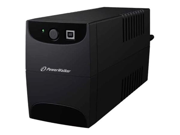 PowerWalker VI 850 SE - UPS - AC 220/230/240 V - 480 Watt - 850 VA - 9 At - USB - lähtöliitännät: 2 - musta