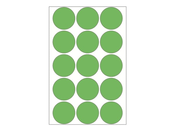 HERMA - Papir - permanent selv-adhesiv - grønn - 32 mm rund 480 etikett(er) (32 ark x 15) runde etiketter