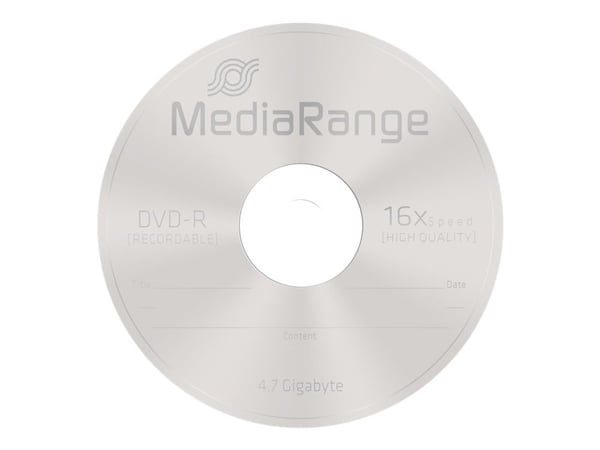 MediaRange - 25 x DVD-R - 4.7 GB (120 min) 16x - spindel