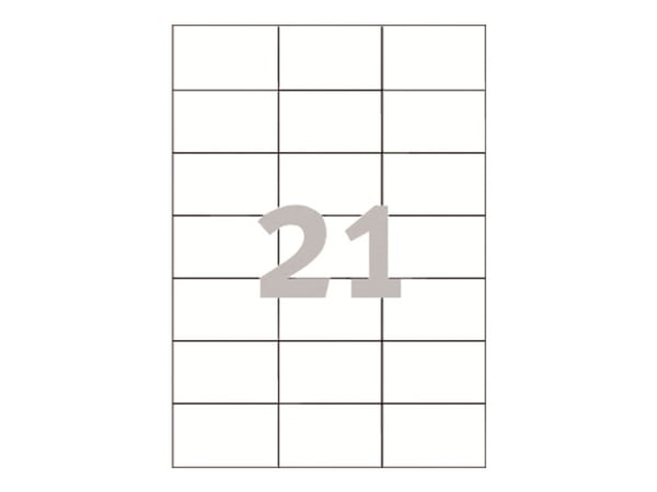 Avery - Hvit - 42.3 x 70 mm 2100 etikett(er) (100 ark x 21) merkelapper