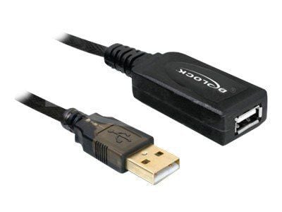 Delock USB Cable - USB-forlengelseskabel - USB (hann) til USB (hunn) - USB 2.0 - 20 m