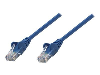 Intellinet Network Patch Cable, Cat5e, 5m, sininen, CCA, U/UTP, PVC, RJ45, kullatut koskettimet, Snagless, Booted, Lifetime Warranty, Polybag - Pat...