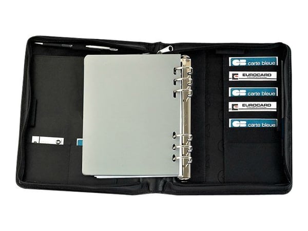 Chronoplan Compact Mobile - Organiser - A5 - musta - nappanahka, naudannahka