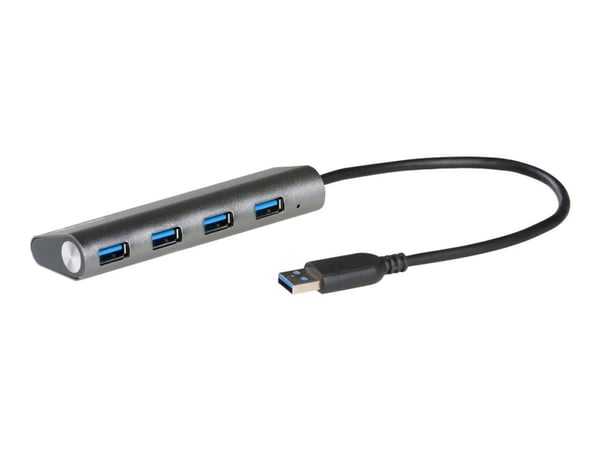 i-Tec USB 3.0 Metal Charging HUB - Hub - 4 x SuperSpeed USB 3.0 - stasjonær