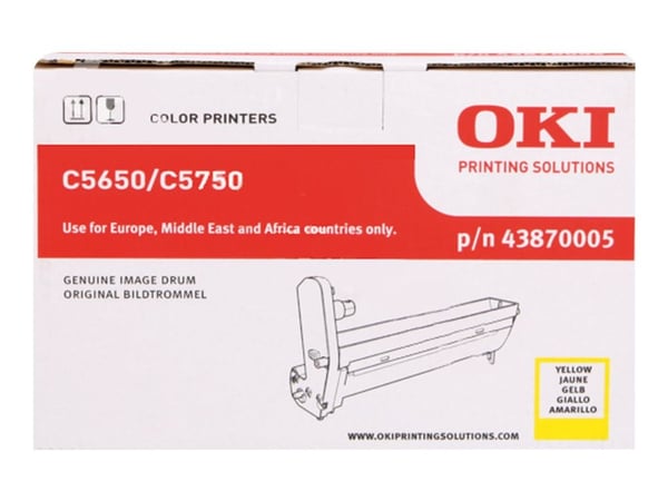 OKI - Gul - original - trommelsett - for C5650dn, 5650n, 5750dn, 5750n