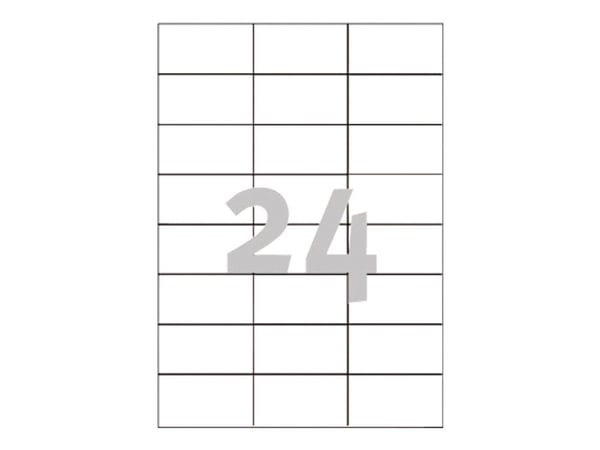 Avery - Hvit - 70 x 37 mm 2400 etikett(er) (100 ark x 24) flerbruks merkelapper